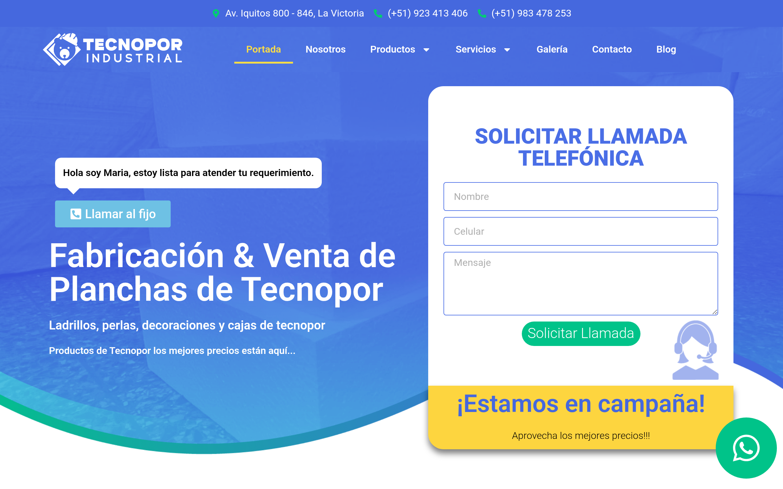 Tecnopor Industrial - Sitio Corporativo